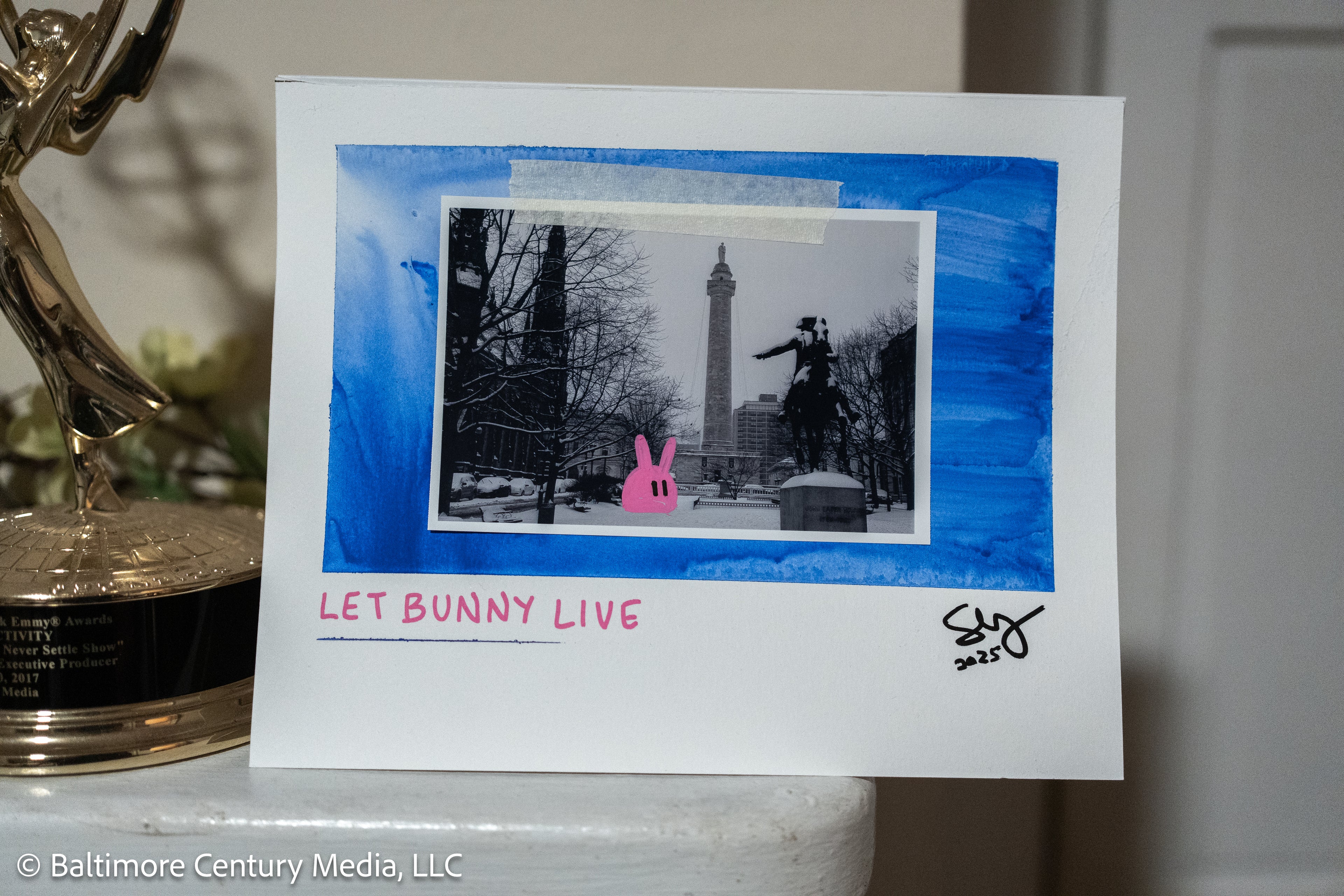 8x10” Let Bunny Live #16 (Blue Series)
